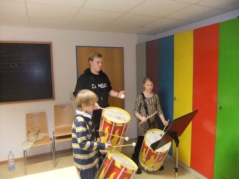 Trommelausbildung für den Fanfarenzug