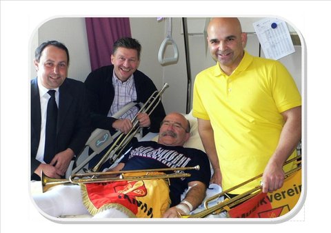 Krankenbesuch bei Toni