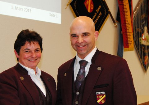 Verabschiedung von H.Schrotter als Kassier bei der Hauptversammlung 2013
